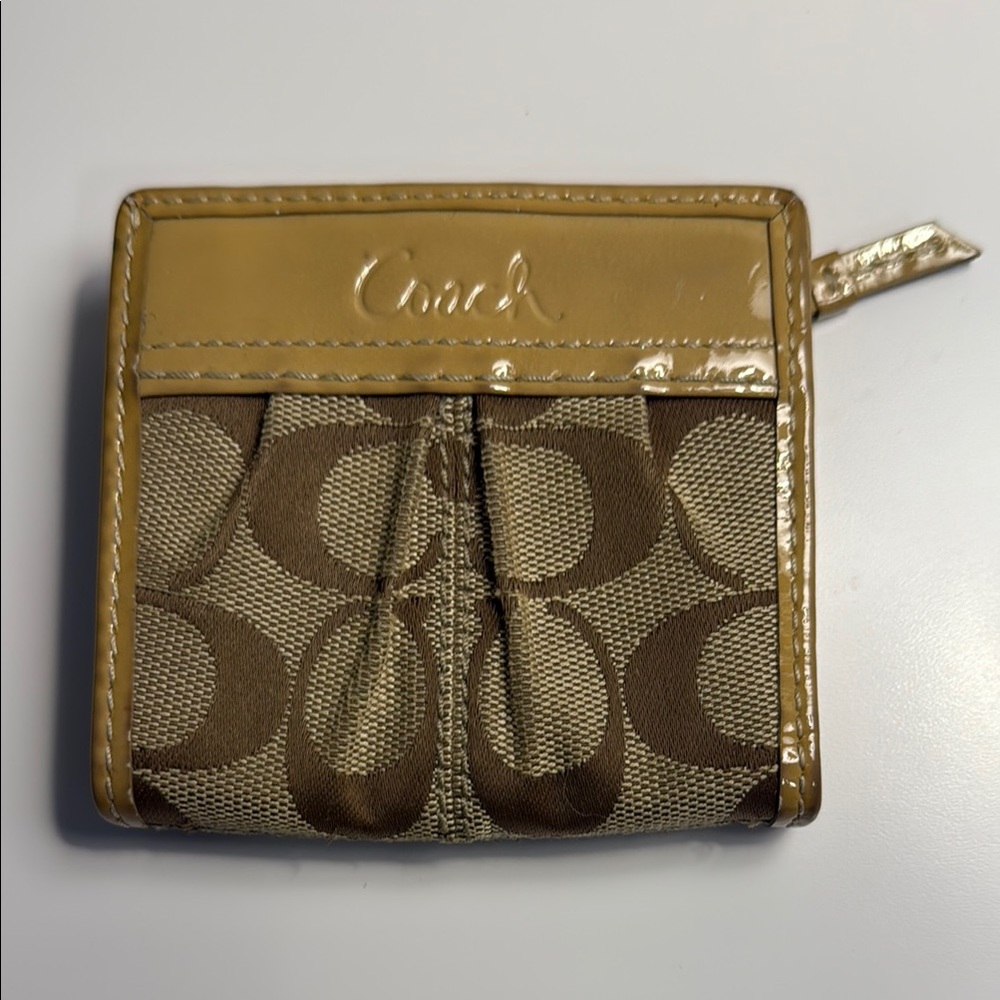 Coach Brown and Tan Wallet
